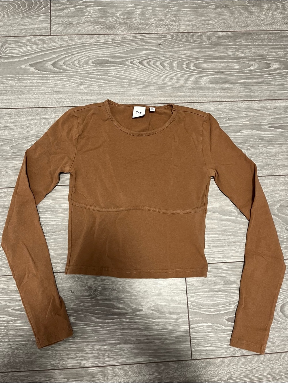 Tna/Aritzia Brown Long Sleeve Top